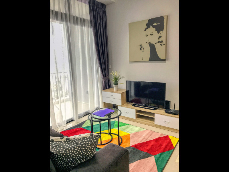 1bedroom serviced apartment Clementi Living area